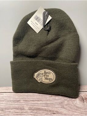 Bass Pro Shops Olive Knit Cuffed Beanie